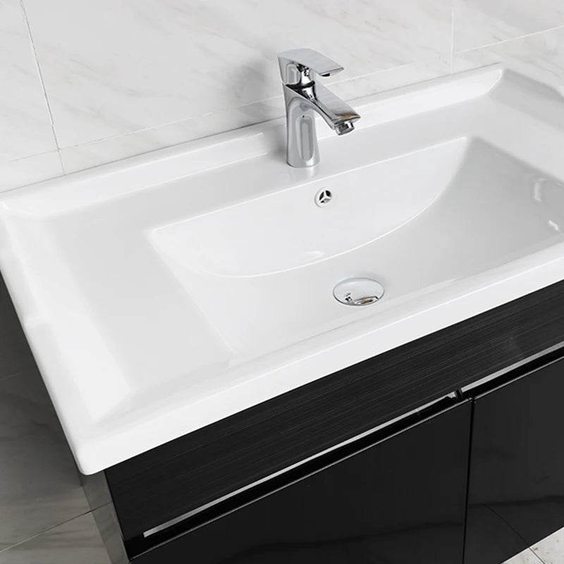High Quality Bathroom Vanity Stainless Steel Black Color Bathroom Cabinet T-036 - My Store