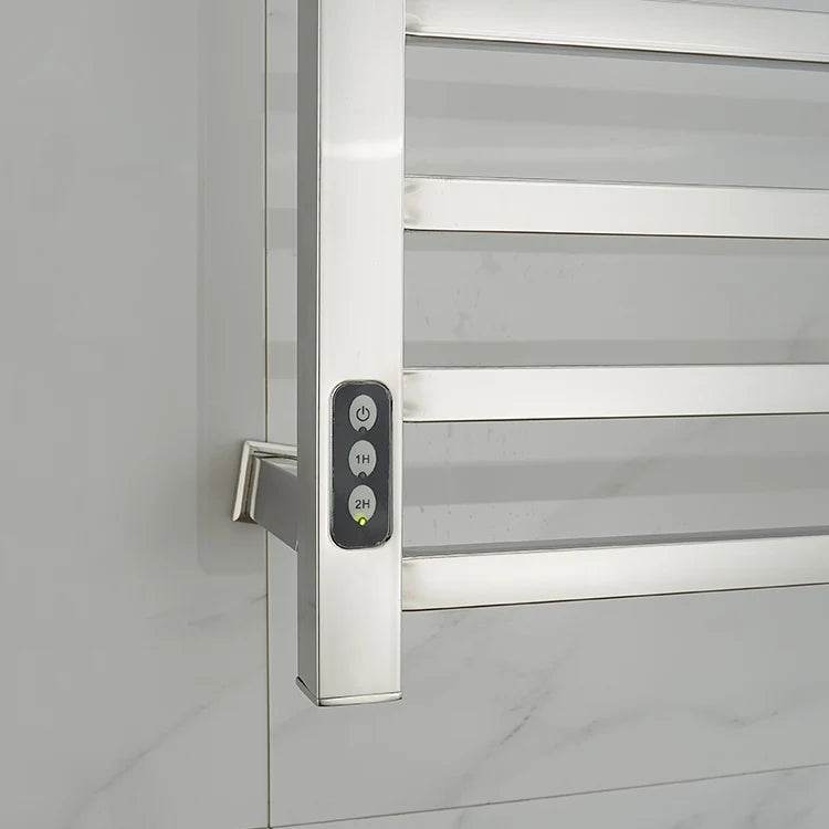 Square bar Polishing Electric Towel Warmer Rack With Timer - My Store