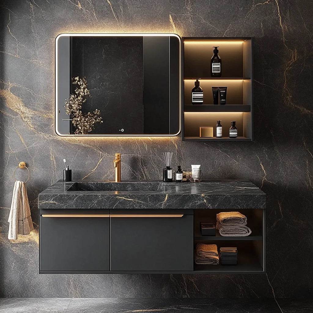 High End Bathroom Vanity Set Design Bathroom Cabinets Mirror Sink Bathroom Vanity 36 Inch - My Store